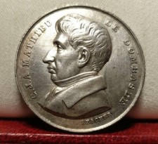 Medalha de prata francesa histórica da década de 1890 33 mm token agrônomo agrícola Dombasle comprar usado  Enviando para Brazil