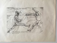 Daniel schinasi litografia usato  Forio
