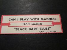 Iron Maiden - Can I Play With Madness / Black Bart Blues tira jukebox original comprar usado  Enviando para Brazil