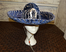 Sombrero blue suede for sale  STAFFORD