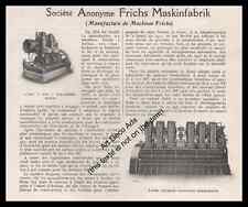 1923 frichs maskinfabrik d'occasion  Villeneuve-l'Archevêque