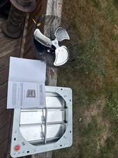 Usado, Exaustor de obturador 12" com kit de cabo de alimentação de 1,65 metros alumínio montado na parede comprar usado Usado, Exaustor de obturador 12" com kit de cabo de alimentação de 1,65 metros alumínio montado na parede comprar usado  Enviando para Brazil