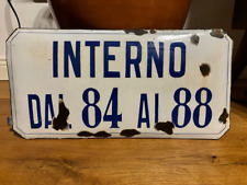Insegna smaltata vintage usato  Montecatini Terme