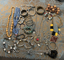 Vintage Lote De Joyas Collares Pulsera Para Restaurar Para Creaciones Diversas comprar usado  Enviando para Brazil