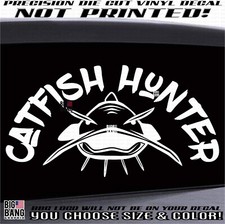 Adesivo de vinil Catfish Hunter SUV carro caminhão barco Die Cut EUA River Lake EUA, usado comprar usado  Enviando para Brazil