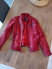 Veste cuir rouge d'occasion  Sarlat-la-Canéda