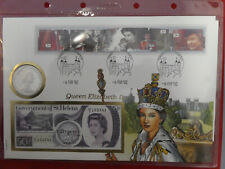 Numisbrief, Gibraltar, mit 50 Pence Banknote und 1 Crown Silber, Elizabeth II. comprar usado  Enviando para Brazil