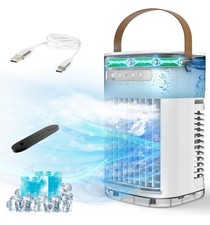 Ar condicionado portátil 3 em 1,2 L, refrigerador de ar evaporativo com controle remoto, água 1,2 L... comprar usado  Enviando para Brazil