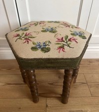 Vintage hexagonal upholstered for sale  BLYTH