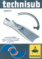 Catalogo technisub 1970 usato  Sezzadio