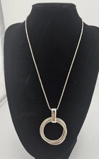 silver circle necklace for sale  Tempe