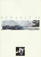 Brochure renault r19 d'occasion  Expédié en Belgium