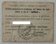 Tessera pnf lasciapassare usato  Morra de Sanctis