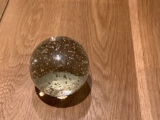 gold glass paperweight for sale  BROMLEY