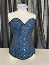 Blue brocade sweetheart for sale  HAVANT