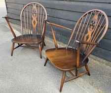 Pair vintage ercol for sale  SUDBURY