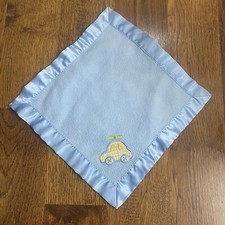 Cobertor de segurança Small Wonders azul Lovey acabamento acetinado carro lã traseira bebê menino comprar usado  Enviando para Brazil