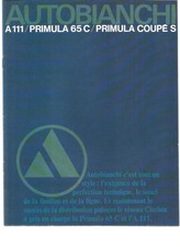 Catalogue autobianchi 111 d'occasion  Bray-sur-Somme