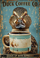 Duck coffee metal for sale  DUNSTABLE