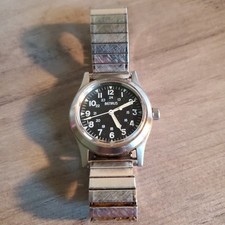 Relógio de pulso vintage Benrus MIL-W-46374 estilo campo reedição pulseira de aço inoxidável comprar usado  Enviando para Brazil