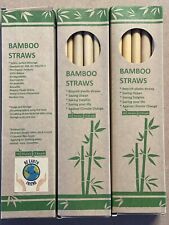 10 x canudos de bambu natural + escova! comprar usado  Enviando para Brazil