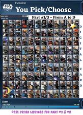 DIGITAL Topps Star Wars 2016 EVOLUTION STEEL - PARTE #1/3 - Você escolhe/escolhe comprar usado  Enviando para Brazil