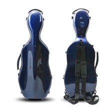 Usado, Estojo de viola Advance fibra de carbono em forma de cabaça bolsa de viola forte azul escuro claro comprar usado  Enviando para Brazil