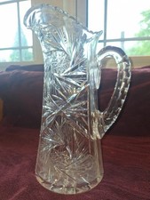 Cut glass pitcher for sale  Fort Atkinson