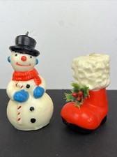 Vtg christmas wax for sale  Drain