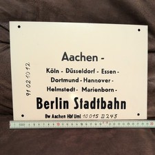 Zuglaufschild aachen köln gebraucht kaufen  Gütersloh