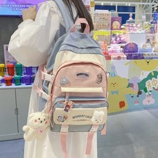 Kawaii Meninas mochila para escola, linda estética Crianças mochilas Mochila comprar usado  Enviando para Brazil