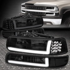 Farol LED DRL para 99-02 Chevy Silverado 1500 2500 HD 3500 + lâmpada de sinalização de para-choque comprar usado  Enviando para Brazil