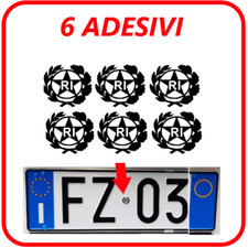 Adesivo targa auto usato  San Fili