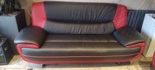 Black red sofa for sale  ALFRETON
