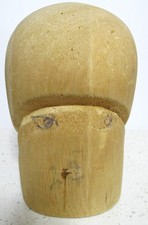 Molde de chapéu de madeira vintage primitivo Millinery chapeleiros forma de bloco balsa? cabeça de madeira, usado comprar usado  Enviando para Brazil
