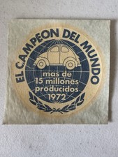 Adesivo Volkswagen 1972 México Vocho Fusca Fusca 15M Produzido •Super Raro• comprar usado  Enviando para Brazil