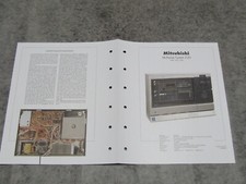 Sammelblatt radio mitsubishi gebraucht kaufen  Hörstel