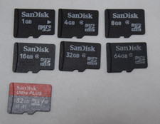 Usado, Cartão de memória flash micro SD SDHC SanDisk microSDHC 1GB/4GB/8GB/16GB/32GB/64GB comprar usado  Enviando para Brazil