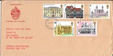 1975 Architecture On Scarce Towner Art Gallery, Eatbourne FDC comprar usado  Enviando para Brazil