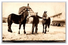 Rppc man holding for sale  Bremerton
