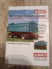 Prospekt knies dreiseitenkippe gebraucht kaufen  Spraitbach