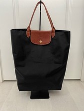 Bolsa tote vintage LONGCHAMP preta Le Pliage modelo "Cabas" descarte comprar usado  Enviando para Brazil