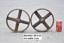 Pair iron wheels for sale  TAUNTON