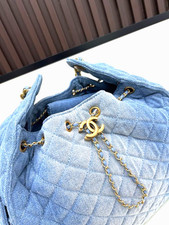 Sac matelassé denim d'occasion Sac matelassé denim d'occasion  Le Pré-Saint-Gervais