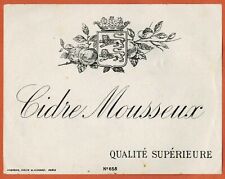 Ancienne etiquette cidre d'occasion  Dijon