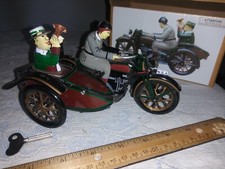 Motocicleta desfile com corda litho de lata Sidecar - Reprodução antiga Paya comprar usado  Enviando para Brazil