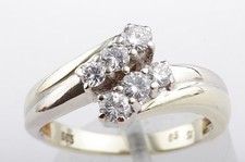 Pierścionek z brylantowym diamentem 0,65 ct biały H Si 585 14K żółte złoto rozmiar 57 doskonały! - na sprzedaż  Wysyłka do Poland