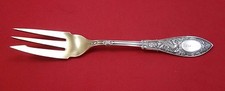 Garfo de pastelaria Arabesque by Whiting prata esterlina 3 dentes ouro lavado 6 1/8" comprar usado  Enviando para Brazil