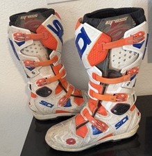 Botas Sidi Crossfire Masculinas 11.5 Laranja Branco Motocross Road ATV MX comprar usado  Enviando para Brazil