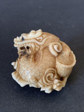 Netsuke signiert drachen gebraucht kaufen  Großkorbetha